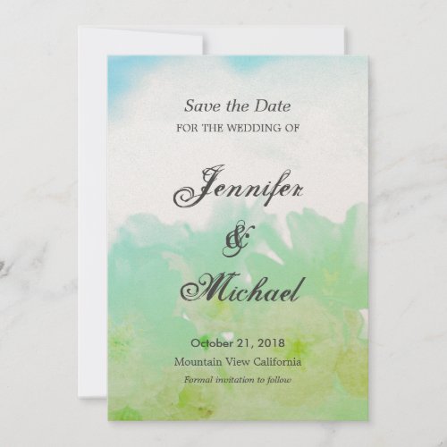 Save the Date Wedding Flowers Unique Classical