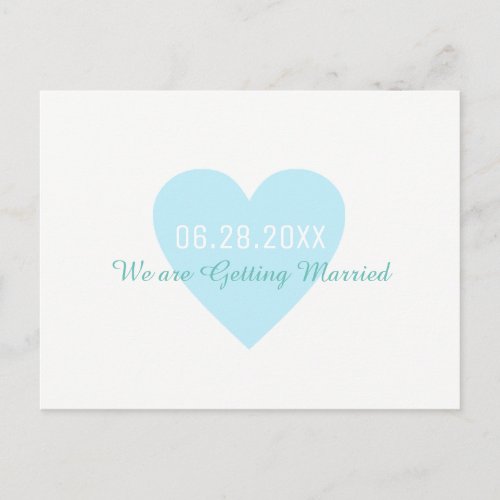 save_the_date  wedding getting married announcement postcard