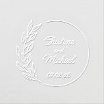 Save The Date Wedding Greenery  Embosser<br><div class="desc">Save The Date Wedding Greenery Embosser</div>