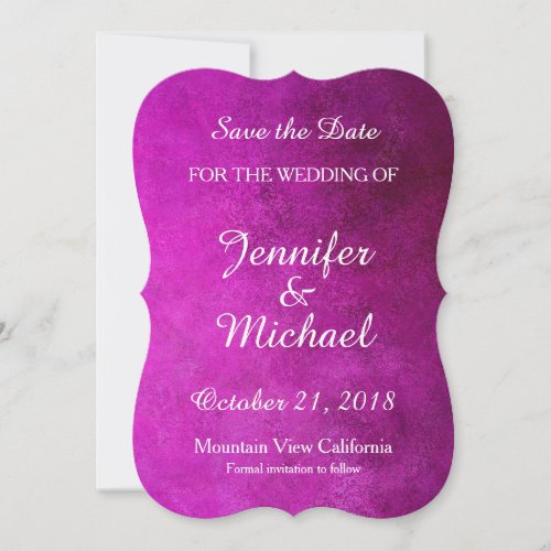 Save the Date Wedding Handwriting Pink Classical