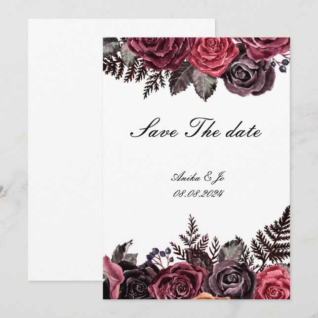save the date wedding invitation (Front/Back)