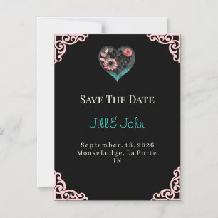 Save The Date Wedding Invitation Magnet
