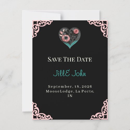 Save The Date Wedding Invitation Magnet