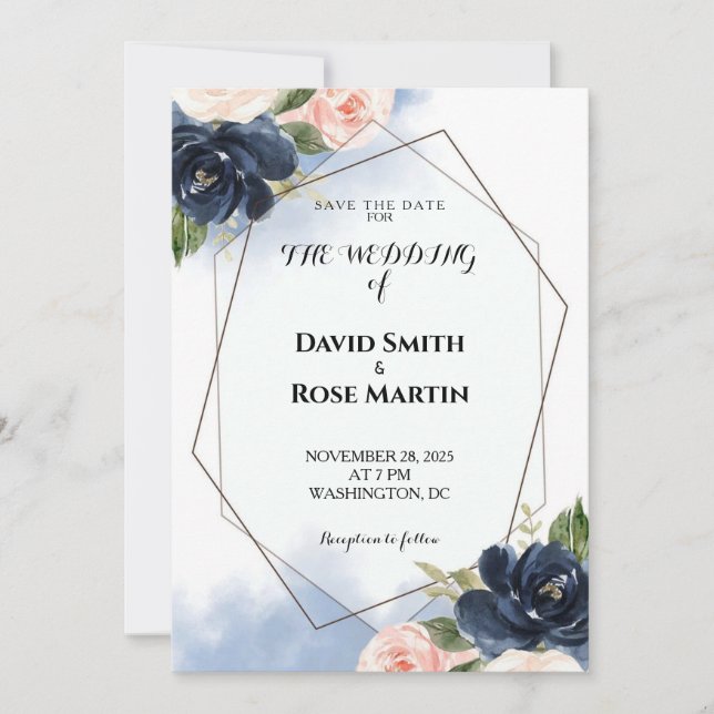 Save the Date Wedding Invitations (Front)