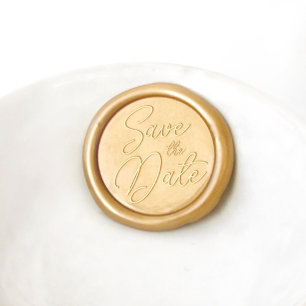 Save The Date Wedding Invitations Wax Seal Stamp