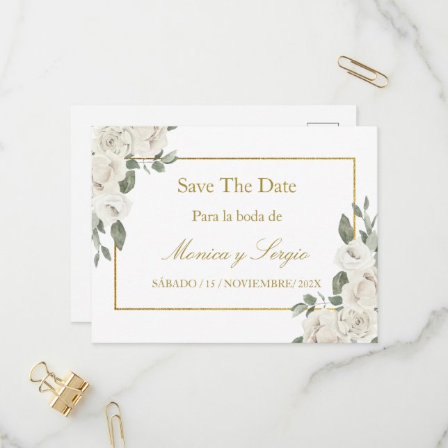Save the date wedding invite (Front/Back In Situ)