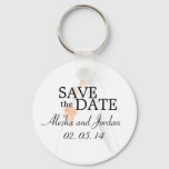 Save The Date Wedding Key Chain Bride at Zazzle