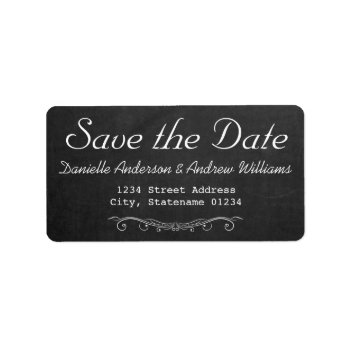 Save The Date Wedding Label by CustomizedCreationz at Zazzle