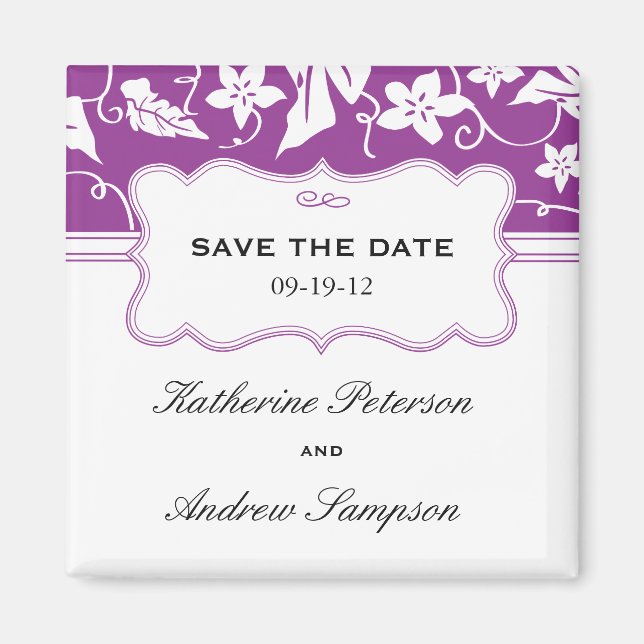 Save the Date Wedding Magnet (Front)