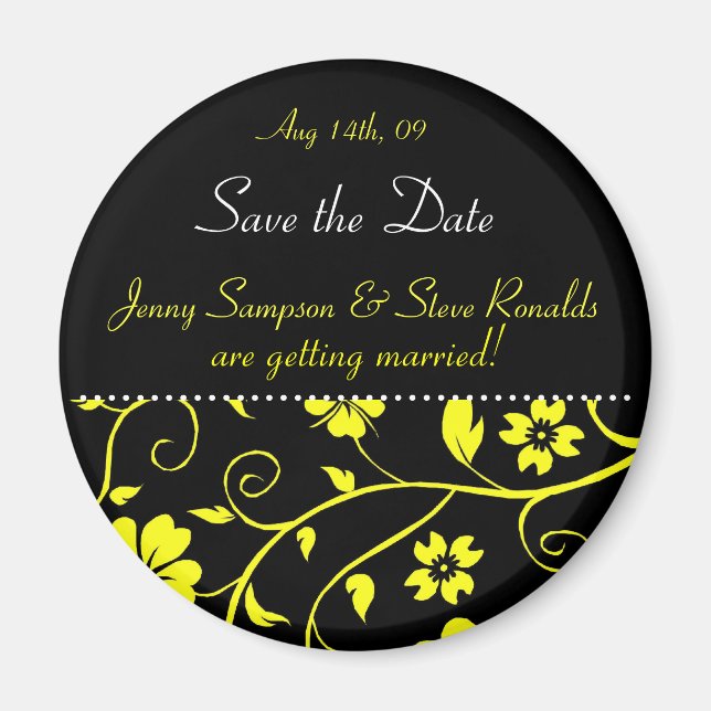Save the Date - Wedding Magnet (Front)