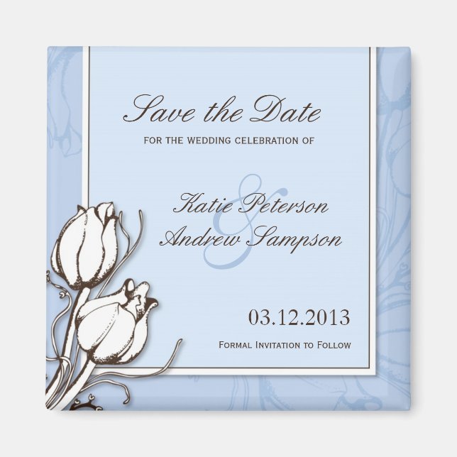 Save the Date Wedding Magnet (Front)
