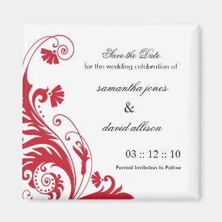 Save the Date Wedding Magnet
