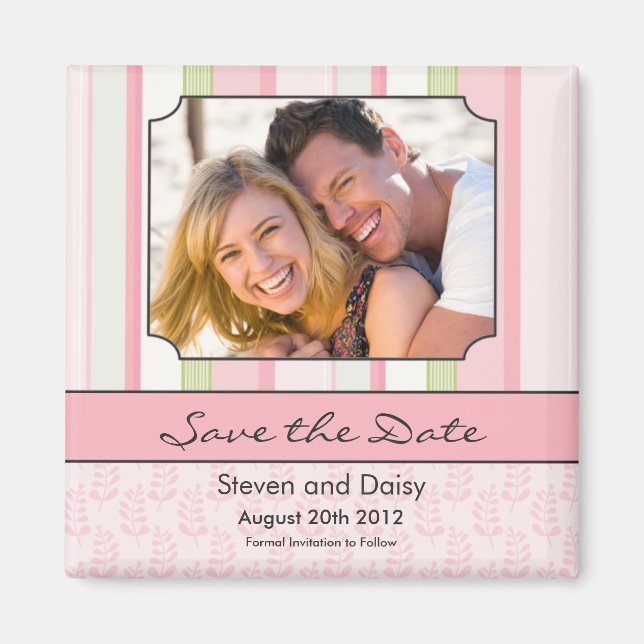 Save the Date Wedding Magnet (Front)