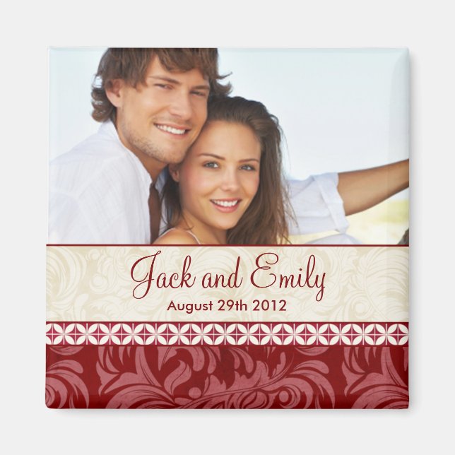 Save the Date Wedding Magnet (Front)