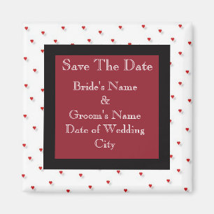 Save The Date Wedding Magnet Template