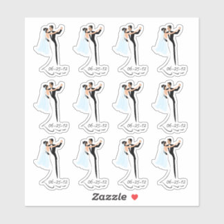 Save the Date Wedding Peel-off Stickers