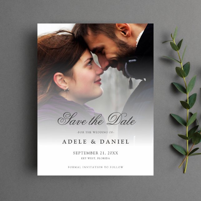 Save the Date Wedding Photo Postcard (Save the Date Postcard)