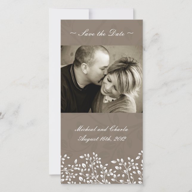 Save the Date Wedding Photocard (4x8) (Front)