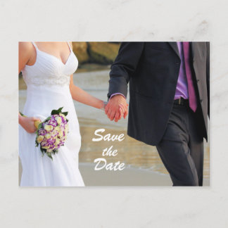 Save the Date Wedding Postcard