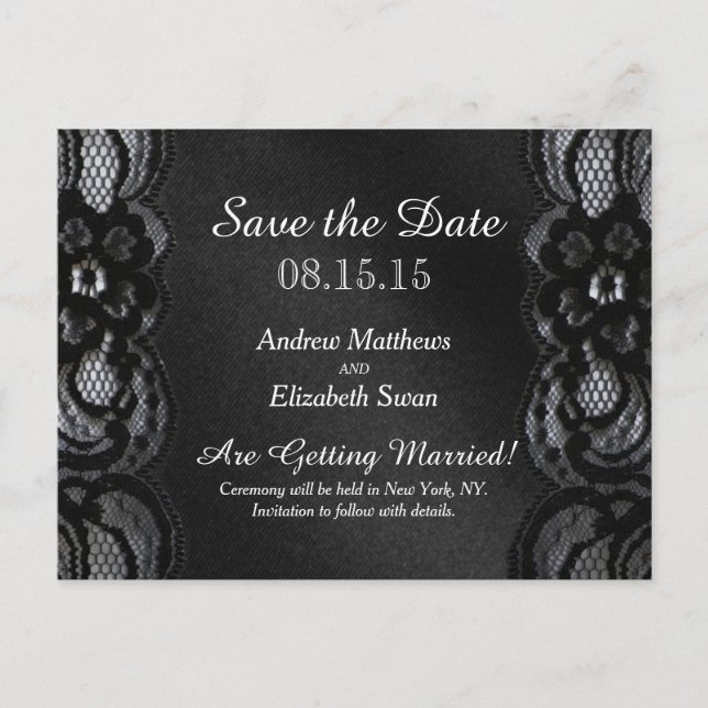 Save the Date Wedding Postcard (Front)