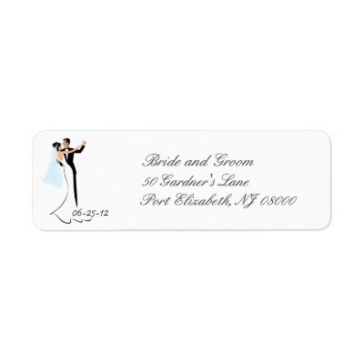 Save the Date Wedding Return Address Labels | Zazzle