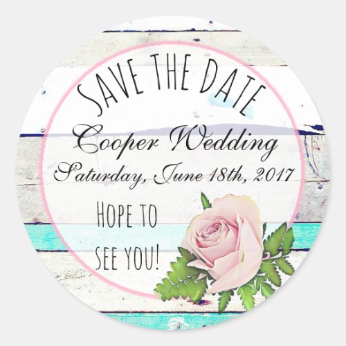 Save the Date Wedding Sticker
