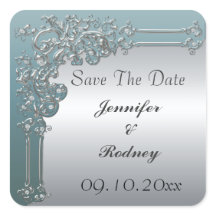 Save The Date Wedding Sticker