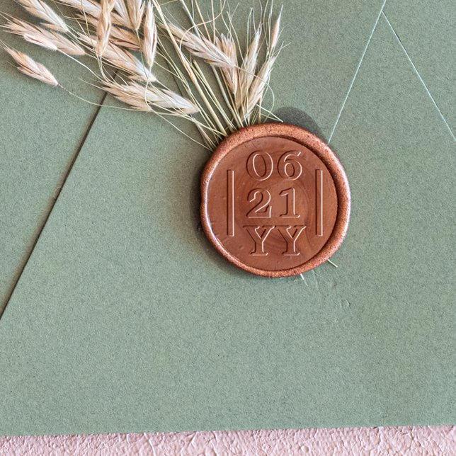 Save The Date Wedding Wax Seal Stamp (Save The Date Wedding Wax Seal Stamp Zoom In)
