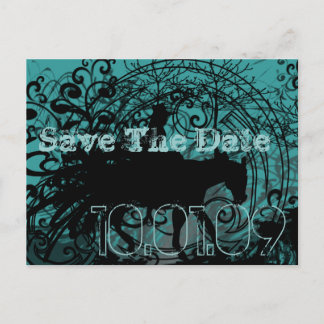 Save the Date- Western Grunge - - Customized Announcement Postcard