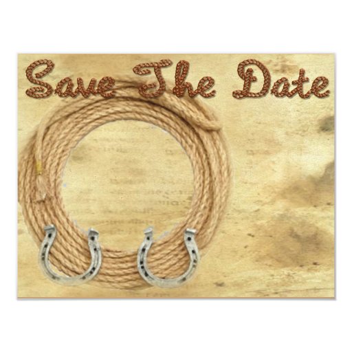 Western Save The Date Invitations 2