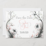 Save the Date | Whimsical Delicate Blush Floral Invitation