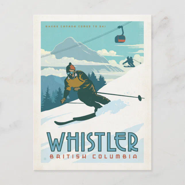Save the Date Whistler, British Columbia Announcement Postcard Zazzle