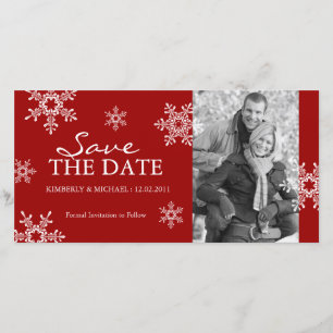 Save the Date - Winter Wedding Photo Cards