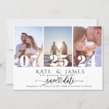 Save the date with QR code template