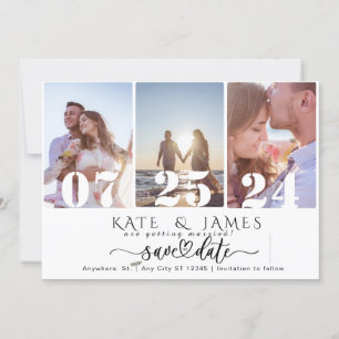 Save the date with QR code template