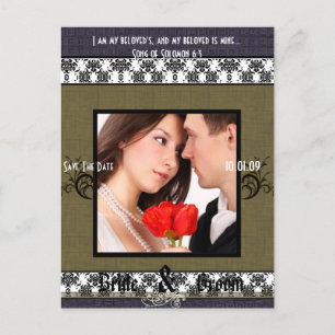 Save The Date with Your Photo Announcement Postcard