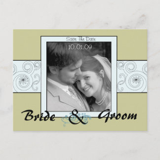 Save The Date with Your Photo Announcement Postcard
