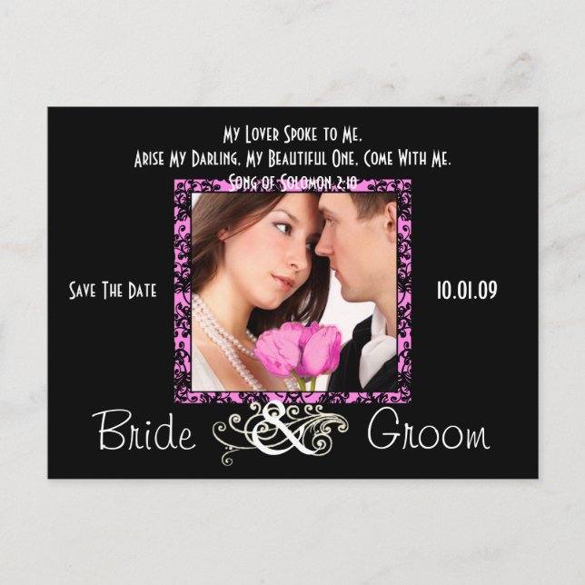 Save The Date with Your Photo Announcement Postcard (Front)