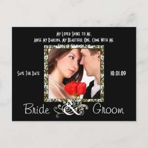 Save The Date with Your Photo Announcement Postcard