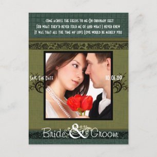 Save The Date with Your Photo Announcement Postcard