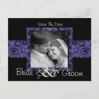 Save The Date with Your Photo Announcement Postcard