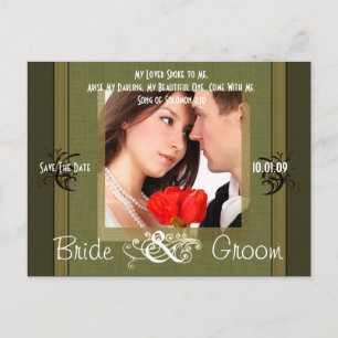 Save The Date with Your Photo Announcement Postcard