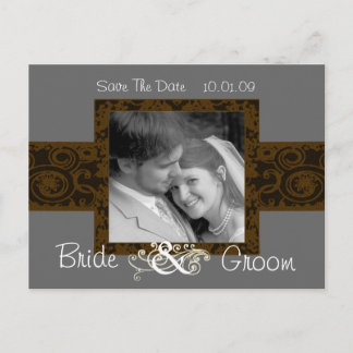 Save The Date with Your Photo Announcement Postcard