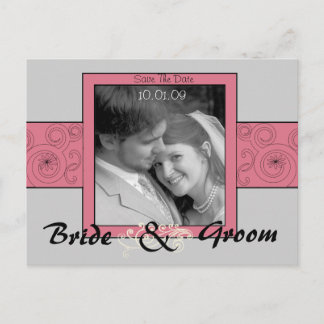 Save The Date with Your Photo Announcement Postcard