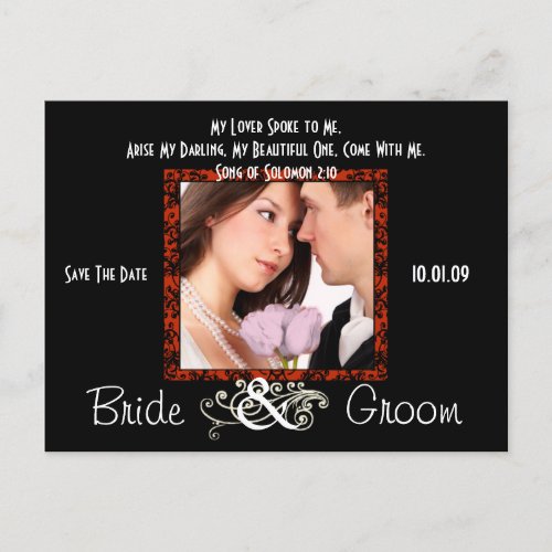 Save The Date with Your Photo Announcement Postcard