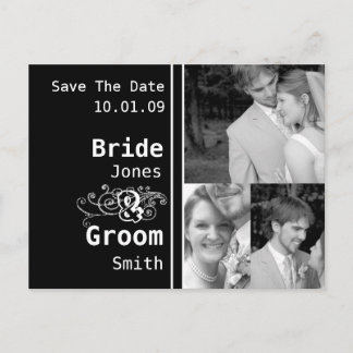 Save The Date with Your Photo Announcement Postcard