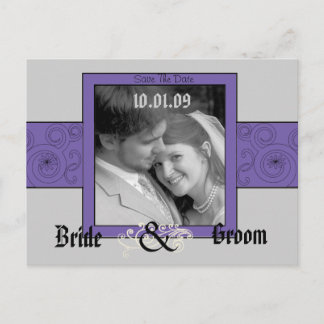 Save The Date with Your Photo Announcement Postcard