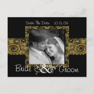 Save The Date with Your Photo Announcement Postcard