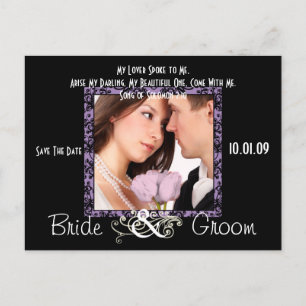 Save The Date with Your Photo Announcement Postcard