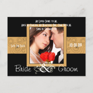 Save The Date with Your Photo Announcement Postcard